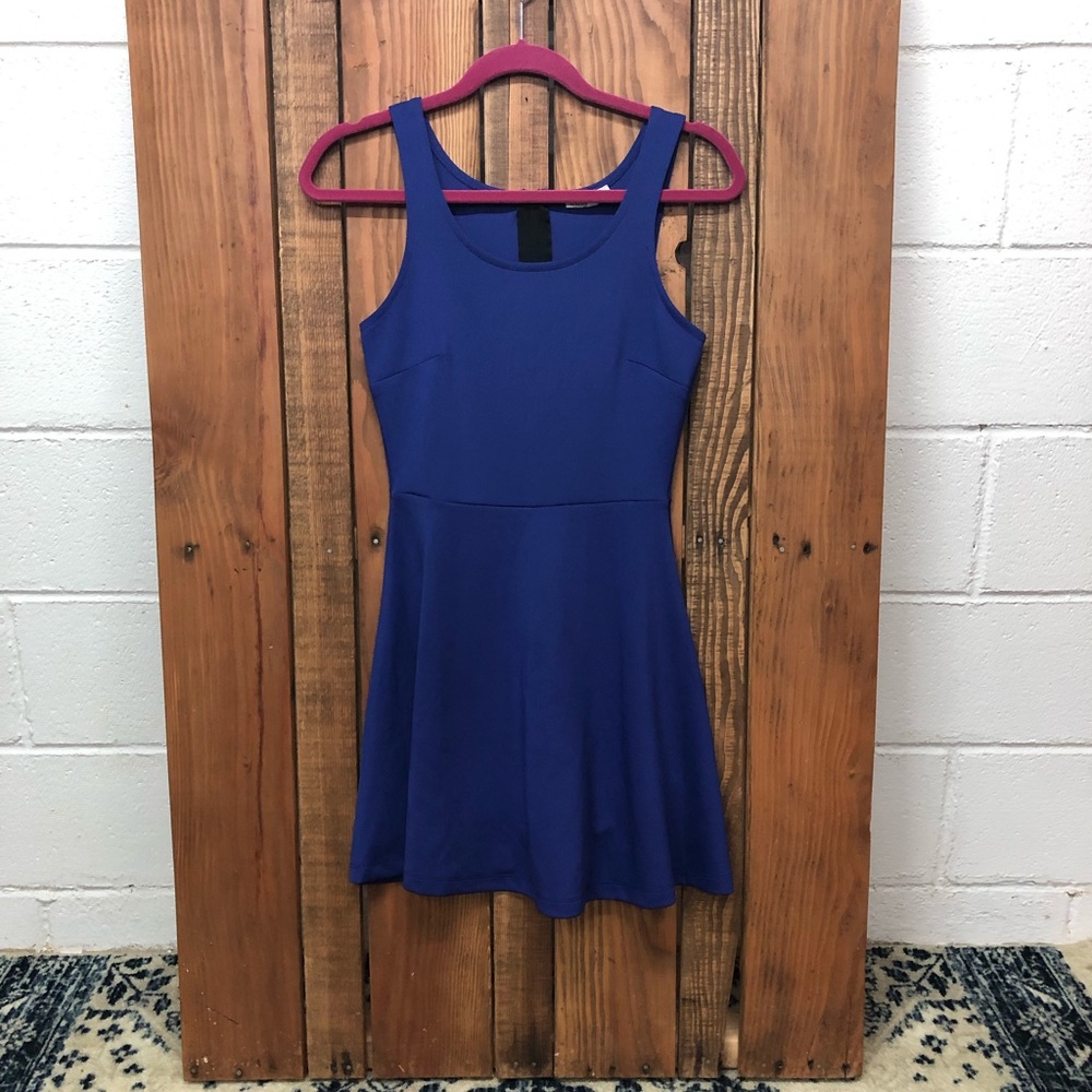 Charlotte Russe size small blue skater dress - Picture 2 of 6